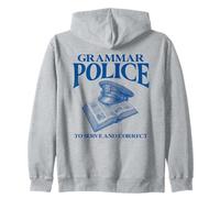 Policía gramatical para Servir y Corregir Sudadera con Capucha