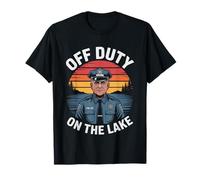 Policía Jubilado Poli Pesca Fuerzas del Orden Camiseta