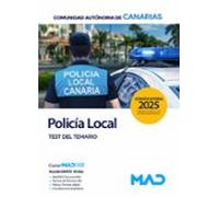 Policía Local De Canarias. Test Del Temario 2025