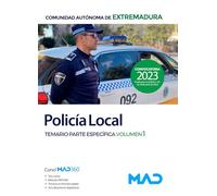 Policia Local De Extremadura. Temario Parte Especivica Volumen 1 Ayunt