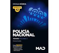 Policía Nacional Escala Básica Promoción 42. Temario Volumen 3