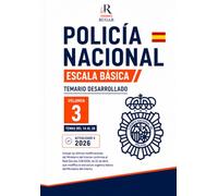 Policía Nacional. Escala Básica. Temario 2026: Volumen 3: Temas 27 al 37. Ciencias Sociales. Temario desarrollado y actualizado para la preparación de ... Nacional (Temario Policía Nacional 2026)