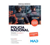 Policía Nacional Escala Básica. Temario volumen 3