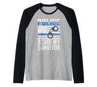 Policía Superviviente de la Academia de Policía Camiseta Manga Raglan