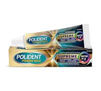 Polident Power Max Supreme Todo en 1 Adhesivo para Prótesis Dental, 12 horas de duración diaria, Limita las filtraciones de alimentos, sabor neutro, 70 g