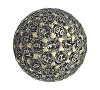 poliédricos de Metal - 5x5x5 cm Individuales de 100 Caras de 50 mm | Herramienta de Entretenimiento de Alta precisión para Juegos de rol, de Terciopelo para Jugadores y coleccionistas serios