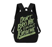 Poliéster Bolsa De Deporte No Me Llames Hermano Si No Me Conoces Bolsa para Portátil con Compartimento Tipo Casual Bolsas para Hombres, Viajes, Mujeres, 42X32X14Cm