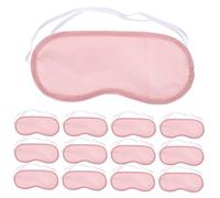 Poliéster Desechable 20 Piezas Rosa para Ojos | Doble Banda Elástica, Cubre Nariz, Forro Suave, Estabilidad al Viajar y Meditar, Ajuste Cerrado