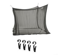 Poliéster Mesh Garden Canopy 300x300cm Portátil (negro) | Tejido de poliéster grueso, resistente al desgaste, color blanco, ligero, plegable, larga durabilidad