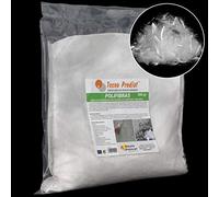 POLIFIBRAS de Tecno Prodist, fibras 12 mm para hormigón, mortero o yeso - Polipropileno (Pp) - Refuerzo y resistencia, evita la fisuración - rápida y homogénea dispersión de la mezcla (1 Bolsa 500 gr)