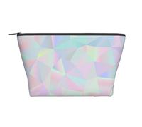 Poligonal holográfico Iridiscente Abstracto, Bolsa de artículos de tocador Bolsa de Maquillaje Bolsa de cosméticos Bolsa de artículos de tocador de Viaje portátil