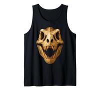 Polígono geométrico de Calavera de Dinosaurio bajo polivinílico T-Rex Camiseta sin Mangas