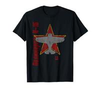 Polikarpov I-16 Avión de combate Vintage Soviética WW1 Cirílico Camiseta