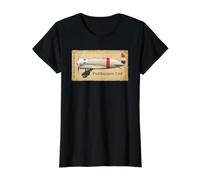 Polikarpov I-16 Avión de la Guerra Civil Española Camiseta gráfica económica, Mujer, Negro, M