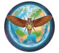Polilla Atlas 1000 Piezas Puzzles Fantasía Mágica Redondo Puzzle para Niños Adultos Regalos Originales Juegos De Puzzle para Aliviar El Estrés 1000pcs (67.5x67.5cm)