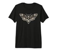 Polilla Cráneo Muerte Oscuro Horror Witchcore Camiseta Premium
