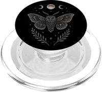 Polilla Fases Lunares Búho Gótico Oculto PopSockets PopGrip para MagSafe