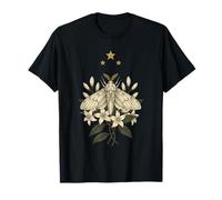 Polilla Luna Cottagecore Vintage Grunge Floral Therian Camiseta