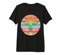 Polilla Luna Verde Polilla Hermosa Naturaleza Mariposa Vida Camiseta Premium