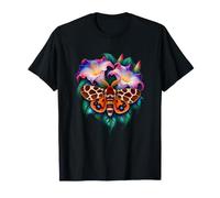 Polilla Tigre Jardín Entre Flores de Luna Escarlata Camiseta