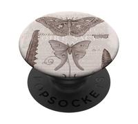 Polillas de la Enciclopedia Diderot Historia Natural Vintage PopSockets PopGrip Adhesivo