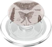 Polillas de la Enciclopedia Diderot Historia Natural Vintage PopSockets PopGrip para MagSafe