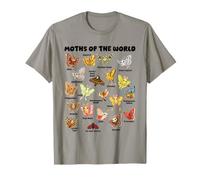 Polillas del Mundo - Gráfico Kawaii De Entomología Camiseta