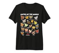 Polillas del Mundo - Gráfico Kawaii De Entomología Camiseta Premium