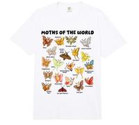 Polillas del Mundo - Gráfico Kawaii De Entomología Comfort Colors Adult Heavyweight T-Shirt