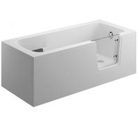 Polimat Avo bañera rectangular con puerta 170x75 cm blanco 00877