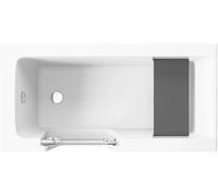 Polimat Vovo bañera rectangular con puerta 140x70 cm blanco 00276