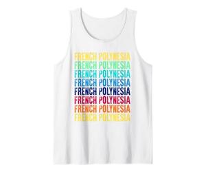 Polinesia Francesa Colorido Camiseta sin Mangas