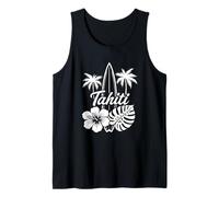 Polinesia Francesa Moorea Bora Bora Tahiti Hibiscus Surf Tee Camiseta sin Mangas
