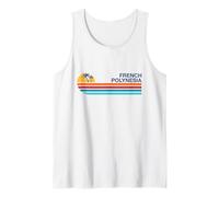 Polinesia Francesa Paisaje Colorido Camiseta sin Mangas