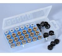 POLINI Caja de rodillos 15x12mm 3,5-4-4,5-5gr - Juego de 24