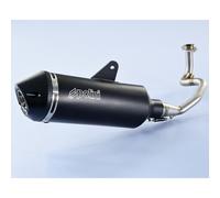 Envío gratis polini maxi-scooter exhaust-black aluminium vespa para moto