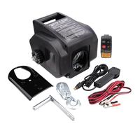 Polipasto Cabrestante Eléctrico Cabrestante eléctrico de 2000LBS, 12V, entrada/salida con gancho de polea de rueda libre, control remoto inalámbrico Cabrestante Eléctrico