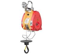 Polipasto Cabrestante Eléctrico Polipasto de cuerda eléctrico portátil, capacidad de carga de 300kg, Cable de 30M, Control remoto, grúa pequeña con doble gancho(160kg 30m)