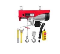 Polipasto Cabrestante Eléctrico Polipasto eléctrico de 200-800kg con Control remoto Cable/inalámbrico, grúa elevación, cabrestante para elevador garaje, coche y barco(Wireless 200kg)