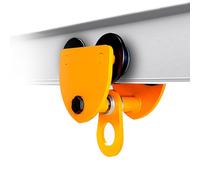 Polipasto de acero aleación alta resistencia, carro manual 1100 lb/0,5 a 11000 lb/5 toneladas for vigas en I, for grúas elevadoras, polipastos garaje y rectas o curvas(6600lbs)