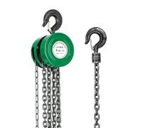 Polipasto de cadena manual con gancho resistente STANEW, altura de elevación 6,0 m, verde,Doble cadena de carga,G80,Gancho de elevación con seguridad (1 tonelada 6,0 m)