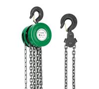 Polipasto de Cadena Manual con Gancho Resistente STANEW, Altura de Elevación 6,0 m, Verde,Doble Cadena de Carga,G80, Gancho de Elevación con Seguridad (2 toneladas 6,0 m)