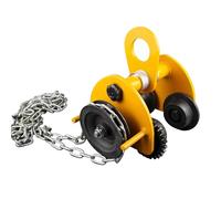 Polipasto De Garaje Acero Aleación Resistente, Ajustable For Ancho Brida Viga En I, Con Carro Cadena Doble Rueda 1 A 5 Toneladas, For Tramos Rectos Y Curvos(11000lbs)