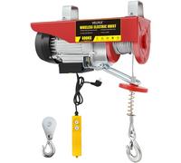 Polipasto Eléctrico 600 kg, 1200 W, Altura de Elevación 12 m, Velocidad 10m/min, Motor de Cobre Puro, Cabrestante Eléctrico con Control Remoto de Cable, para Talleres y Almacenes