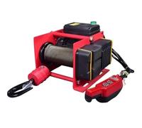 Polipasto eléctrico de 220V, grúa pequeña montada en la pared de 1 tonelada, cabrestante de elevación rápida silencioso para taller doméstico(300-600KG 30M)