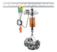 Polipasto eléctrico de cadena de 1300 W con mando a distancia para taller e | Robusta estructura de cobre y aluminio con mando a distancia por cable y alcance inalámbrico de 100 m