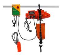 Polipasto eléctrico eléctrico de cadena de 1000 kg, con mando a distancia, 1300 W, 6 m, altura de elevación 100 m, cabrestante eléctrico inalámbrico y con cable de 4,5 m para almacén de fábrica taller