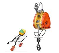 Polipasto eléctrico, polipasto eléctrico en miniatura de eficiencia ultra alta de 1300 W, cabrestante de cable de grúa de 19 m/min, polipasto pequeño portátil suspendido for el hogar
