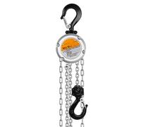 Polipasto manual de cadena con ganchos resistentes, herramienta de elevación portátil de trinquete para construcción, garaje y aplicaciones de almacén