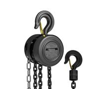 Polipasto manual de cadena resistente, elevación manual de 1 tonelada con gancho para taller, garaje y construcción, duradero, fiable y fácil de operar